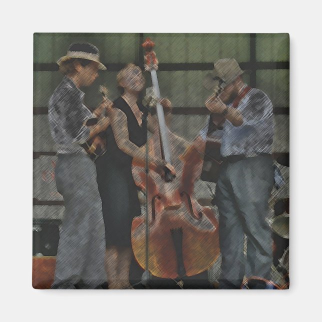 Bluegrass Trio Magnet (Front)