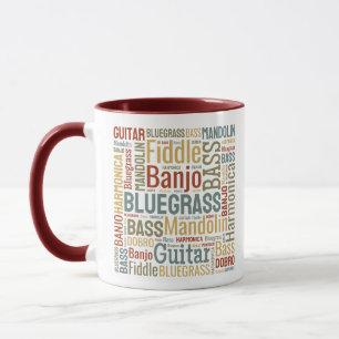 Bluegrass Wordart Mug