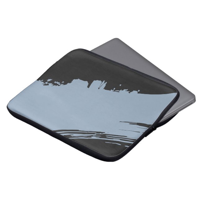 BlueHaze  Noir Laptop Sleeve (Front Top)