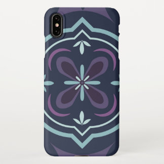 blueish floral tiling pattern iPhone case
