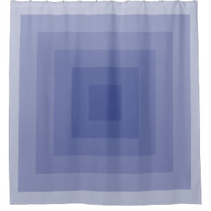 Blueish Purple Square Geometric Shower Curtain