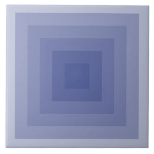 Blueish Purple Square Geometric Tile