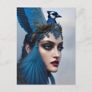 Bluejay Goddess Postcard