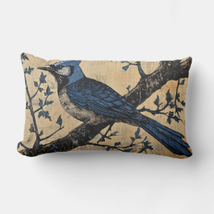 Bluejay II Throw Pillow