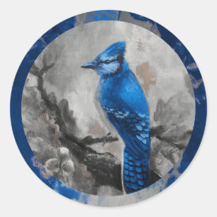 Bluejay sticker (blue design)