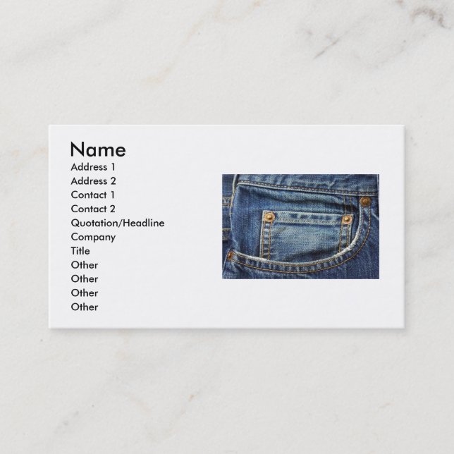 Bluejeans Business Card (Front)