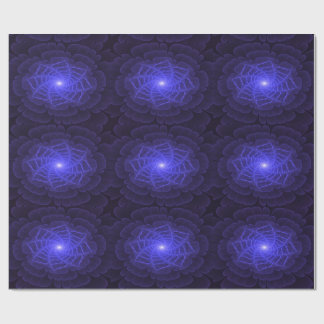 BlueLotus Fractal Flower Wrapping Paper
