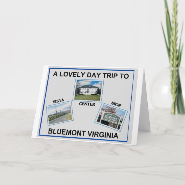 BLUEMONT VIRGINIA CARD (Front)