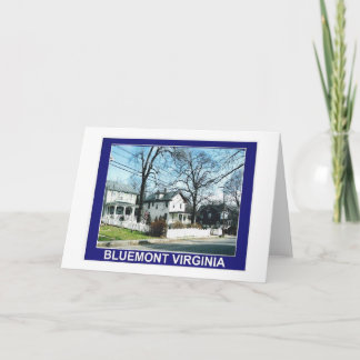 BLUEMONT VIRGINIA CARD