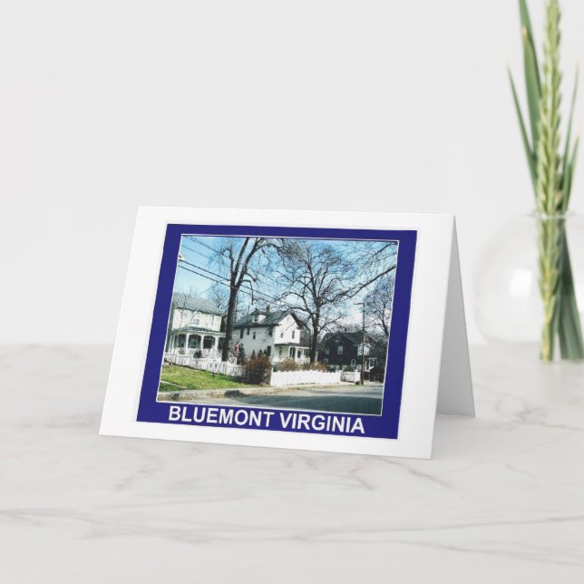 BLUEMONT VIRGINIA CARD (Front)