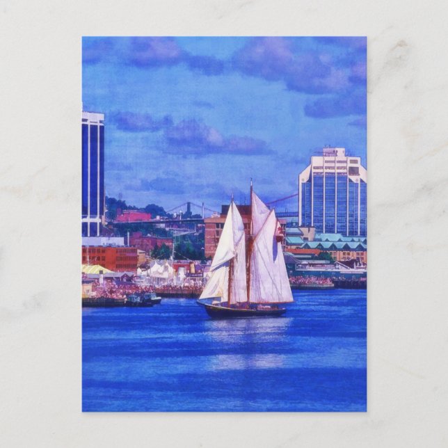 Bluenose Schooner Boat in Halifax Nova Scotia Postcard (Front)