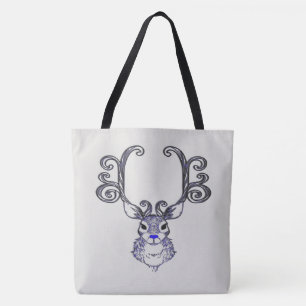 Bluenoser Blue nose Reindeer cute tote bag