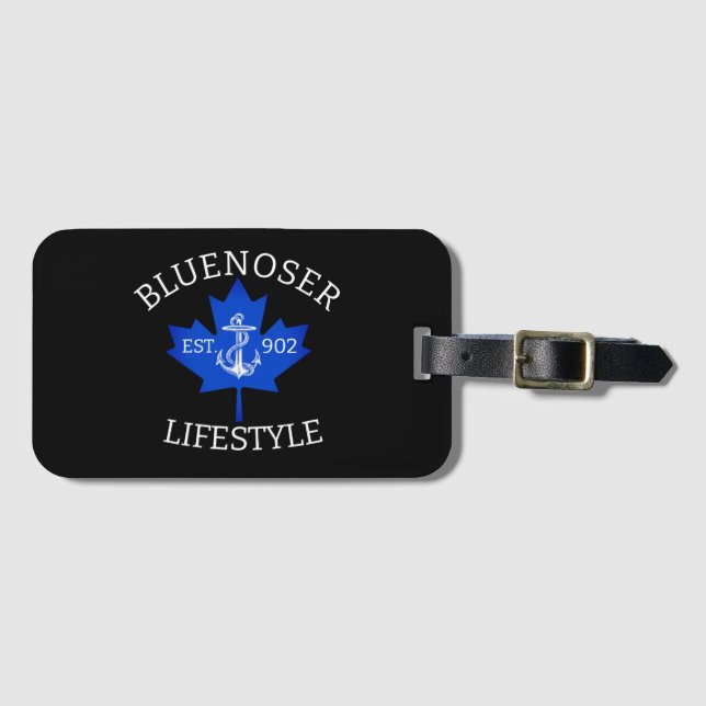 Bluenoser Lifestyle Maple leaf 902 Eh !  Luggage Tag (Front Horizontal)