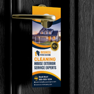 BlueOrange House Washing Exterior Cleaning Service Door Hanger