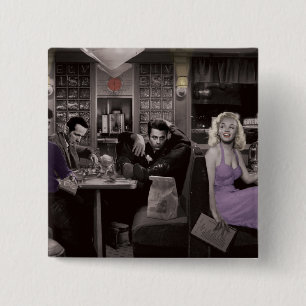 Blueplate 2 15 cm square badge