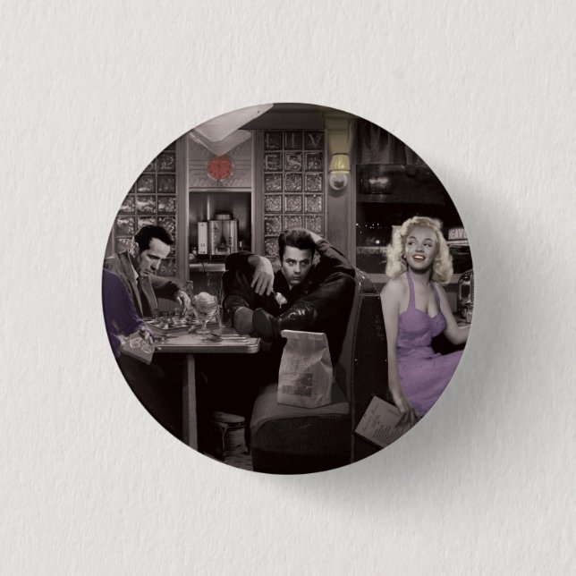 Blueplate 2 3 cm round badge (Front)