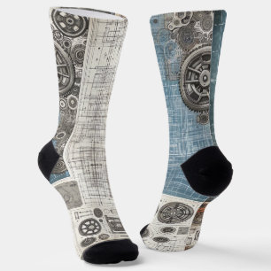 Blueprint Design- Architect's Decor Socks