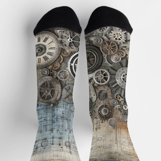 Blueprint Design- Architect's Decor Socks (Top)