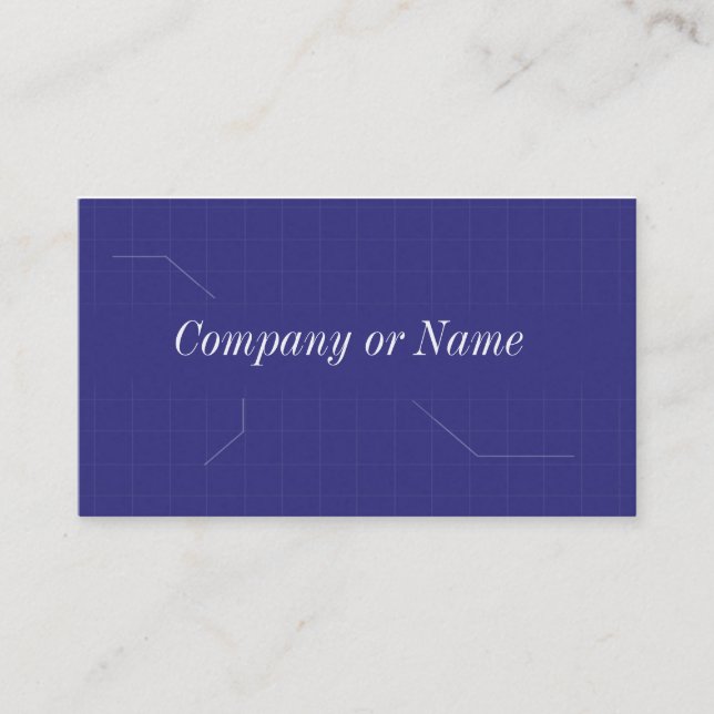 Blueprint / Engineering Business Card (Front)