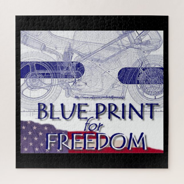 "Blueprint for Freedom"" Jigsaw Puzzle (Vertical)