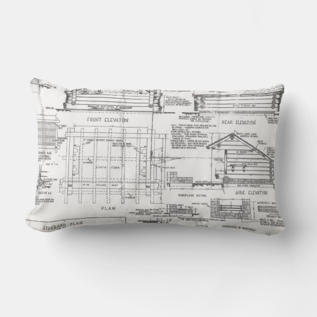 Blueprint for Lean To Lumbar Cushion (Front)