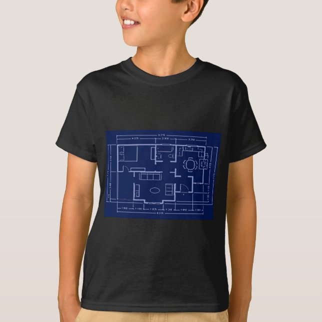 blueprint - house plan T-Shirt (Front)