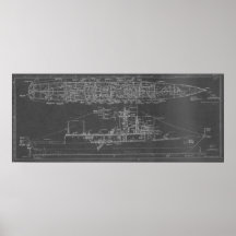 Blueprint of USS Rodney M. Davis FFG-60