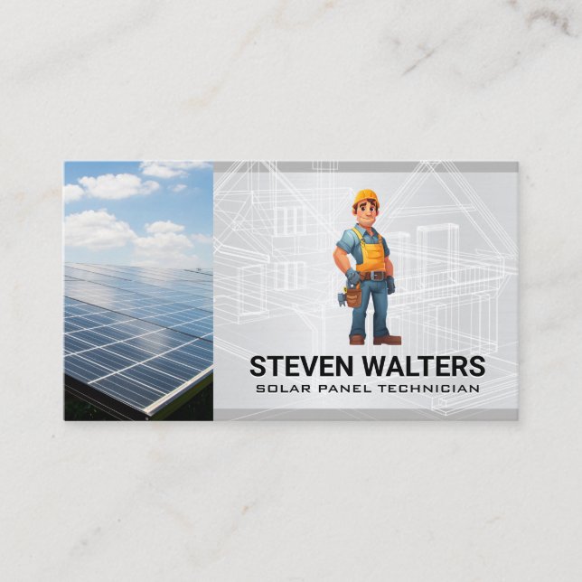 Blueprints | General Contractor | Construction Business Card (Front)