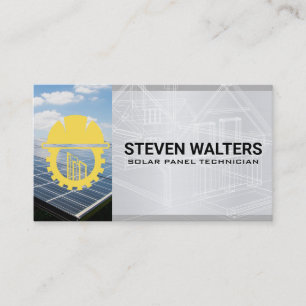 Blueprints   General Contractor   Energy Tech Business Card