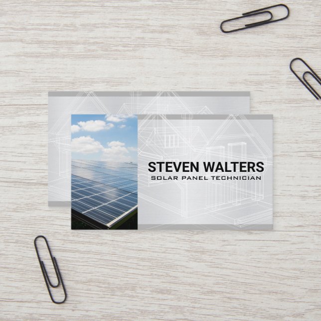 Blueprints | Solar Panel Business Card (Front/Back In Situ)