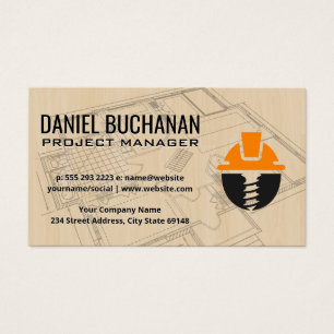 Blueprints   Wood   Construction Logo