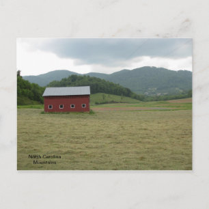 Blueridge mountains and Barn, Lost in Heaven Postcard