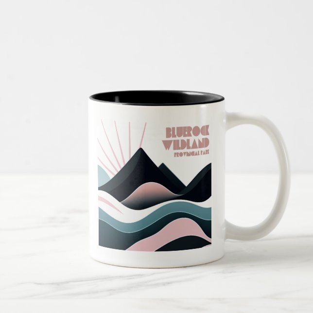 Bluerock Wildland Provincial Park Coloured Hills Two-Tone Coffee Mug (Right)