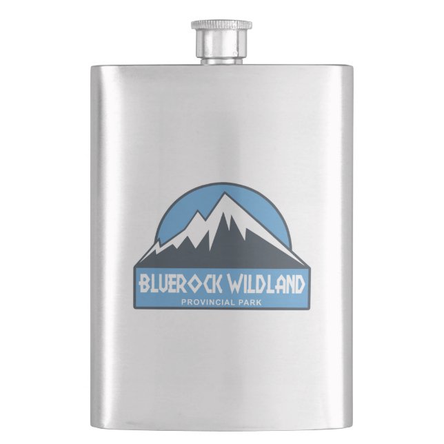 Bluerock Wildland Provincial Park Hip Flask (Front)