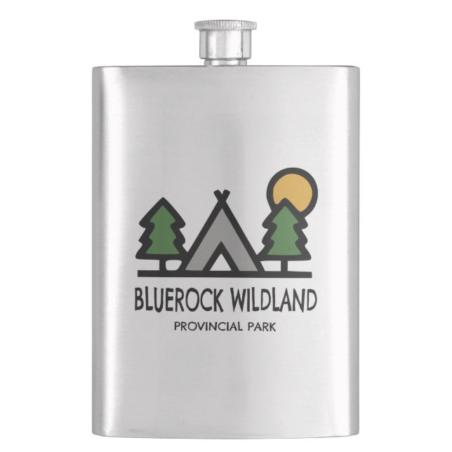 Bluerock Wildland Provincial Park Hip Flask (Front)