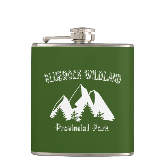 Bluerock Wildland Provincial Park Hip Flask (Front)