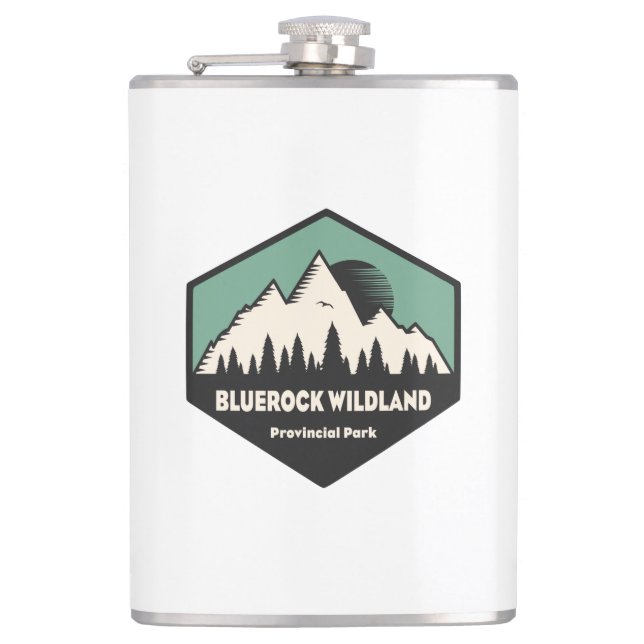 Bluerock Wildland Provincial Park Hip Flask (Front)