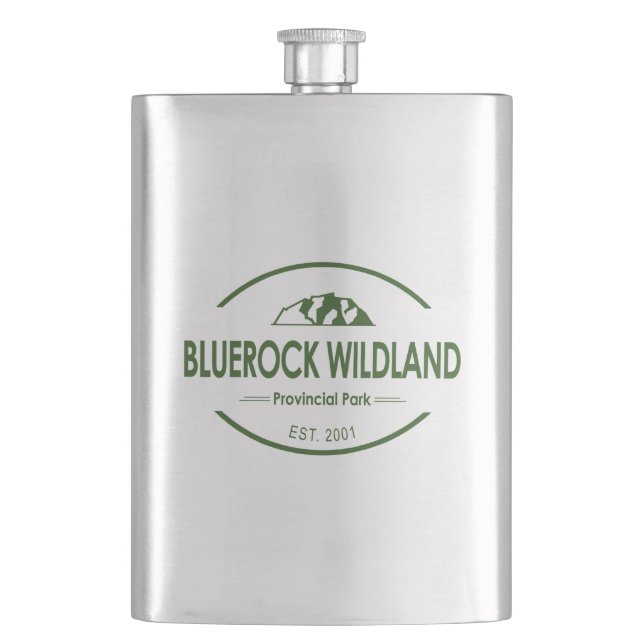 Bluerock Wildland Provincial Park Hip Flask (Front)