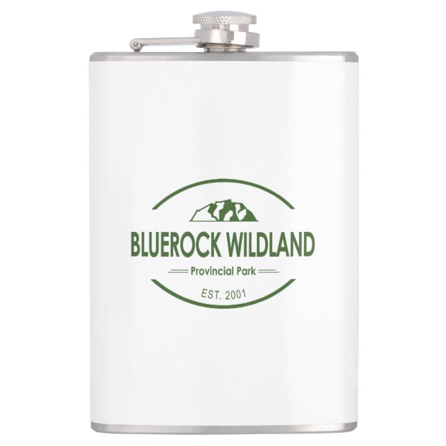 Bluerock Wildland Provincial Park Hip Flask (Front)