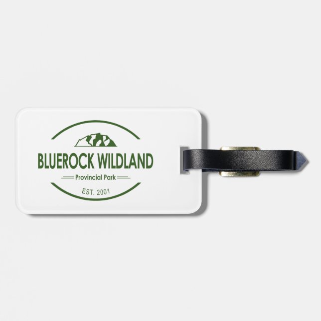Bluerock Wildland Provincial Park Luggage Tag (Back Horizontal)