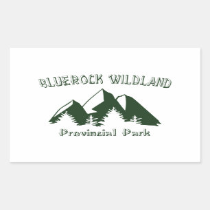 Bluerock Wildland Provincial Park Rectangular Sticker