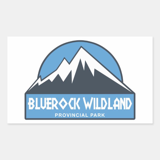 Bluerock Wildland Provincial Park Rectangular Sticker (Front)