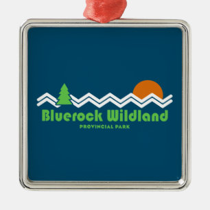 Bluerock Wildland Provincial Park Retro Metal Ornament