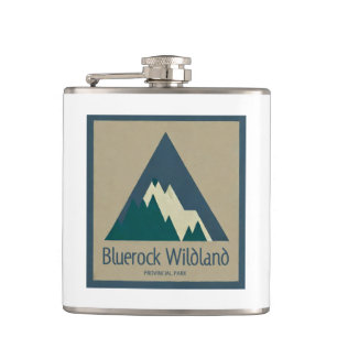Bluerock Wildland Provincial Park Rustic Hip Flask