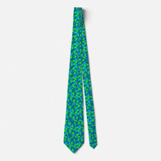 Blues and Green Neck Tie