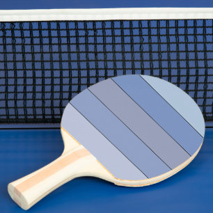 Blues And Greys Colour Stripes On Watercolor Paper Ping Pong Paddle