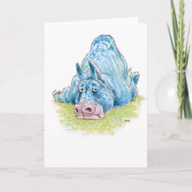 Blues Beast Greeeting Card (Front)