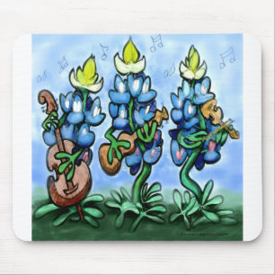 Blues Bonnets Mouse Pad