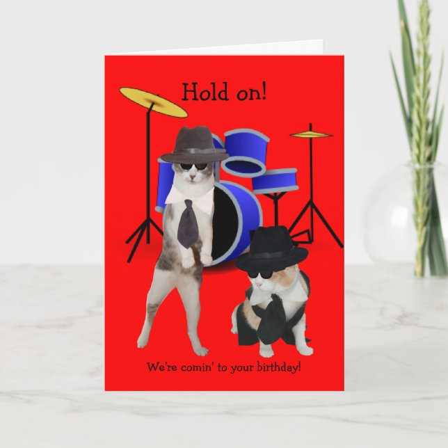 Blues Brothers Cats Card (Front)