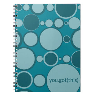 Blues & Bubbles - You Got This for Tech Women Notebook